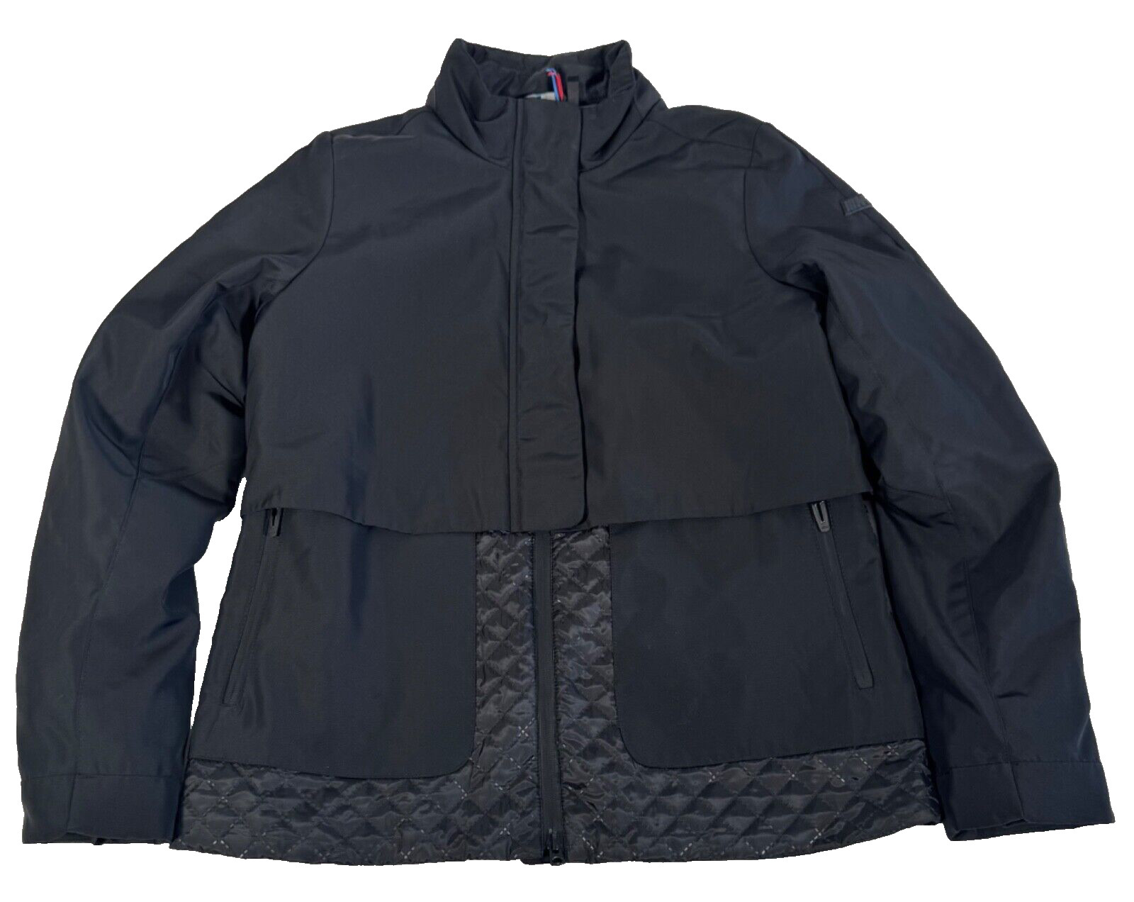 BMW Performance Zip Front Quilted Jacket Black Wo… - image 1