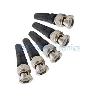 10Pcs X Bnc Male Connector For Twist-On Coaxial Rg59 Cable CCTV Solderless plug