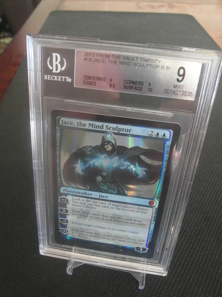 Jace the Mind Sculptor FOIL BGS 9 Beckett graded QUAD++  FTV Twenty MINT mtg - Image 2 of 2