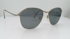 Vintage Tura Gold Gray Metal Oval Sunglasses FRAMES ONLY