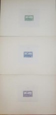 O) 1952 COSTA RICA, SUNKEN DIE PROOF - AIRMAIL LAGE FORMAT  -AMERICAN BANK NOTE 