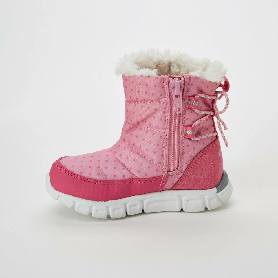 Bota Infantil Meninas Surprize por Stride Rite Renza Moda Inverno Rosa Bolinhas 6 - Imagem 2 de 4