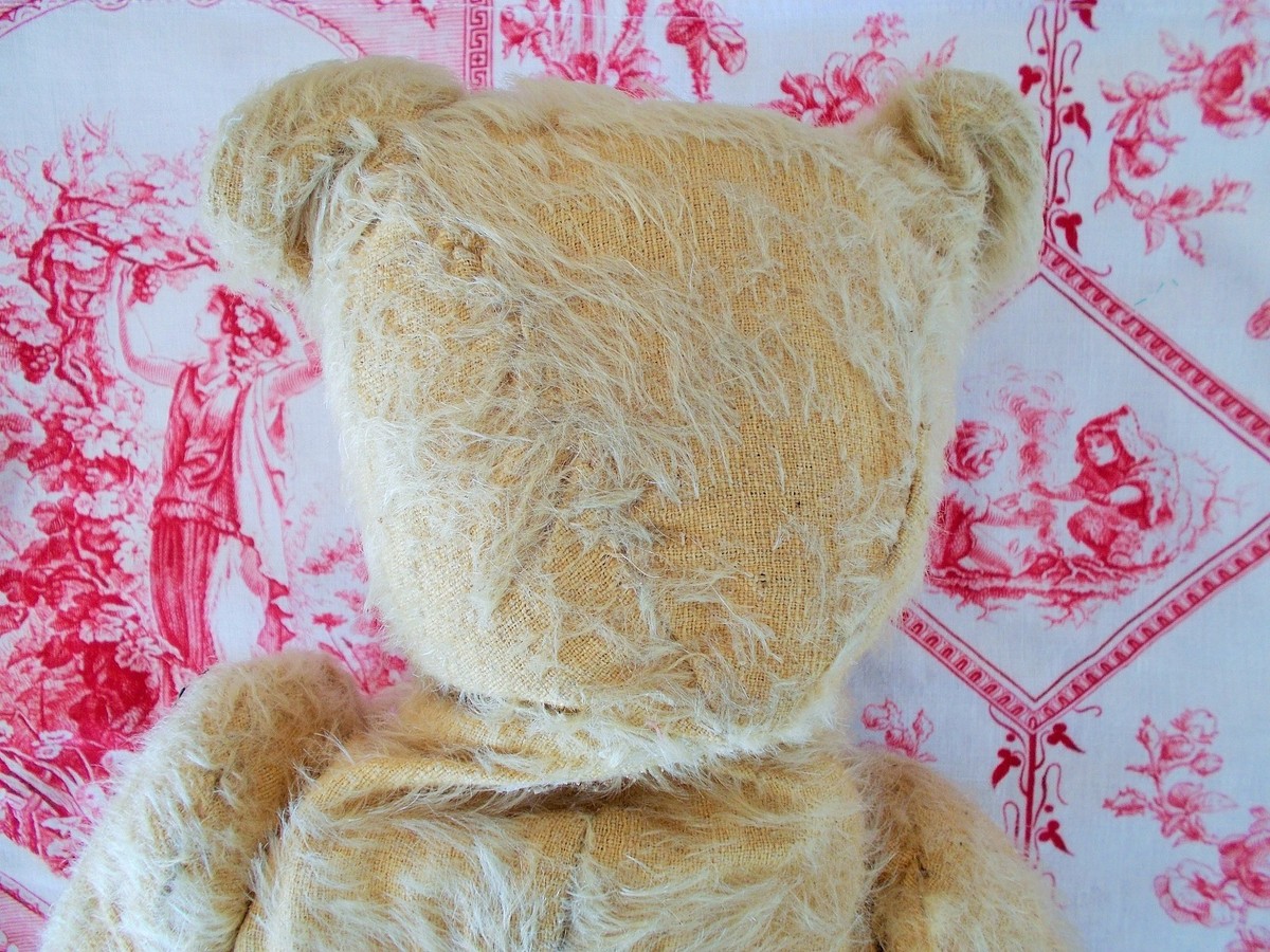 Grand Ours Ancien 45 Cm - Style Steiff, Yeux En Verre, Articulé, Collection FADAP Pintel JPM