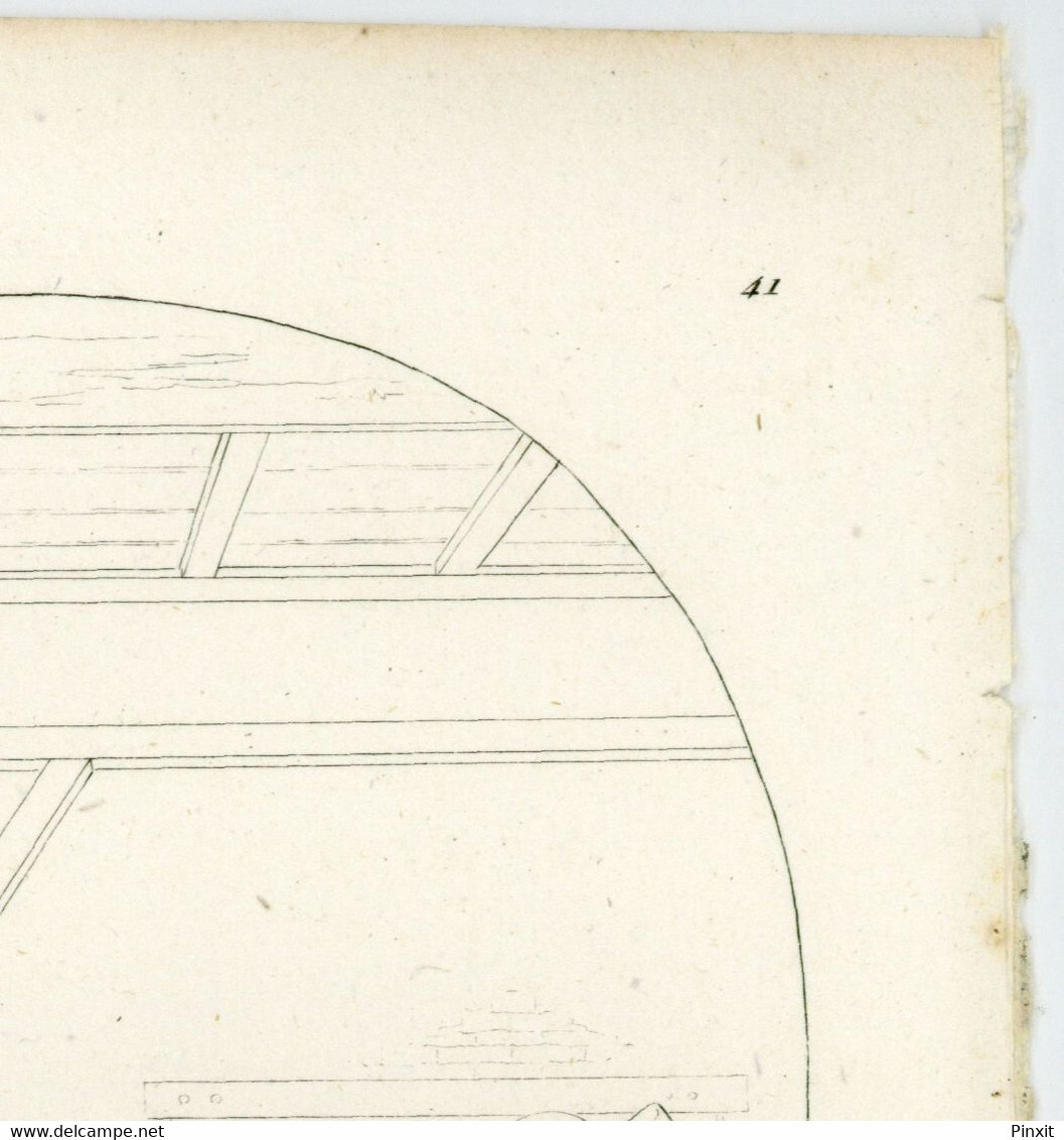 Eustache Le Sueur La mort de Saint Bruno - original 19th century engraving