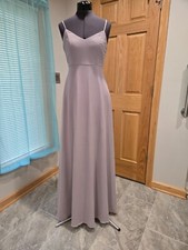 SHOW ME YOUR MUMU Faith Maxi Dress Dove Grey Chiffon Weddings Prom Small NWT