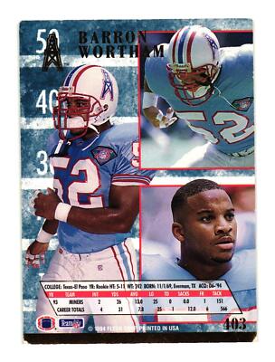 1994 Ultra #403 Barron Wortham Houston Oilers | eBay