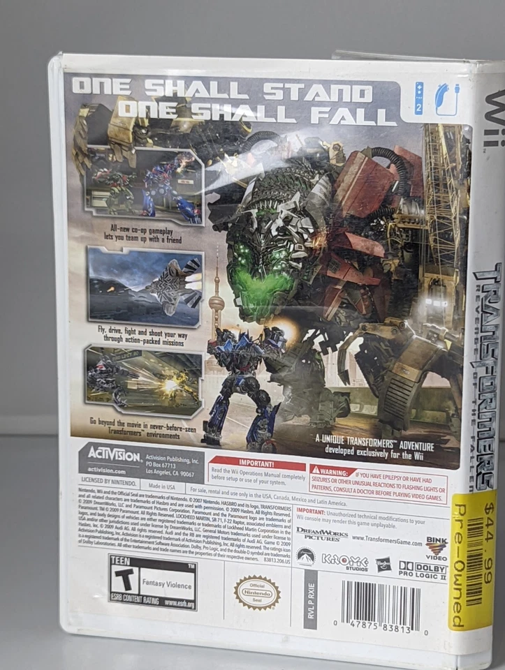 Transformers: Revenge Of The Fallen (Nintendo Wii Game) - Image 3 of 4