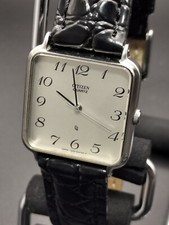Vintage Citizen watch, quartz, square, battery replaced, working condition