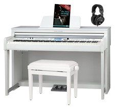 Weißes 88 Tasten Digitalpiano Spar-Set mit B...