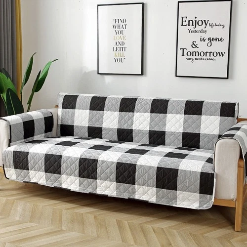 Printed Sofa Cover 1seater 2seater 3seater Pet Slipcover Plaid Floral Sofa Cover - Bild 15 von 15