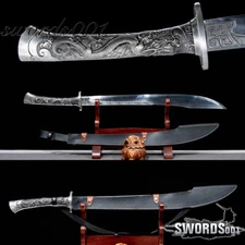 Dragon Handle Broadsword Manganese Steel Sharp Blade Sword Outdoor Hunting Dao