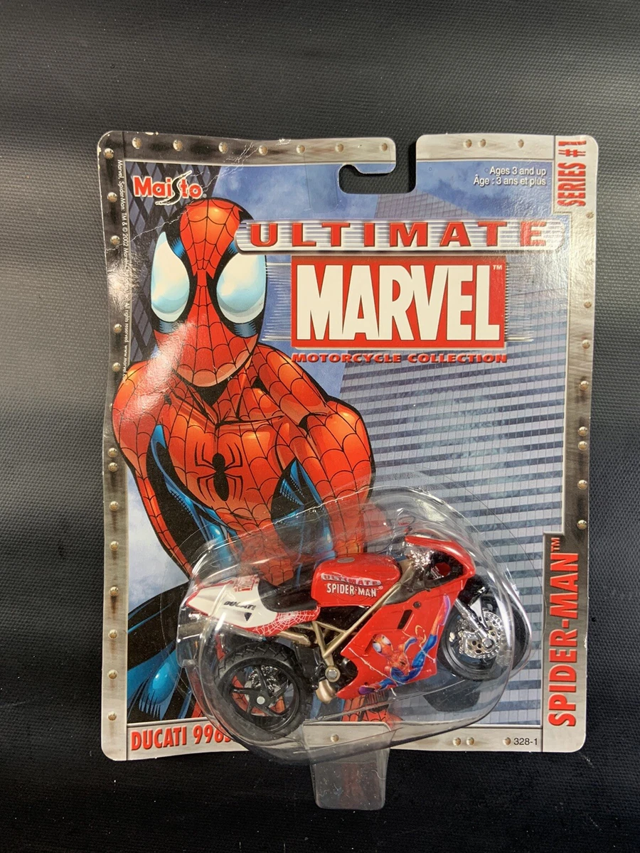 Maisto Ultimate Marvel Motorcycle Collection Series 1 Spider-Man Ducati 996SPS