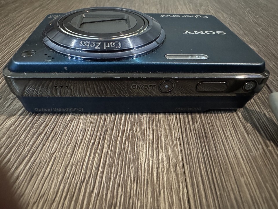 Sony CyberShot DSCW290 DIGITAL CAMERA w/ Sony Battery, SD Card, and