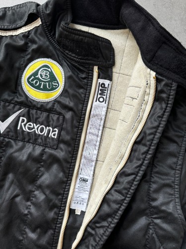Men's OMP Racing Suit RARE F1 Lotus Pirelli Renault Size 52 ~M made in ITALY - Picture 9 of 16