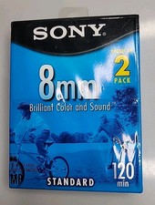 Sony P6-120MPL/2 8mm Metal Particle Cassette Tape 2 Tapes New