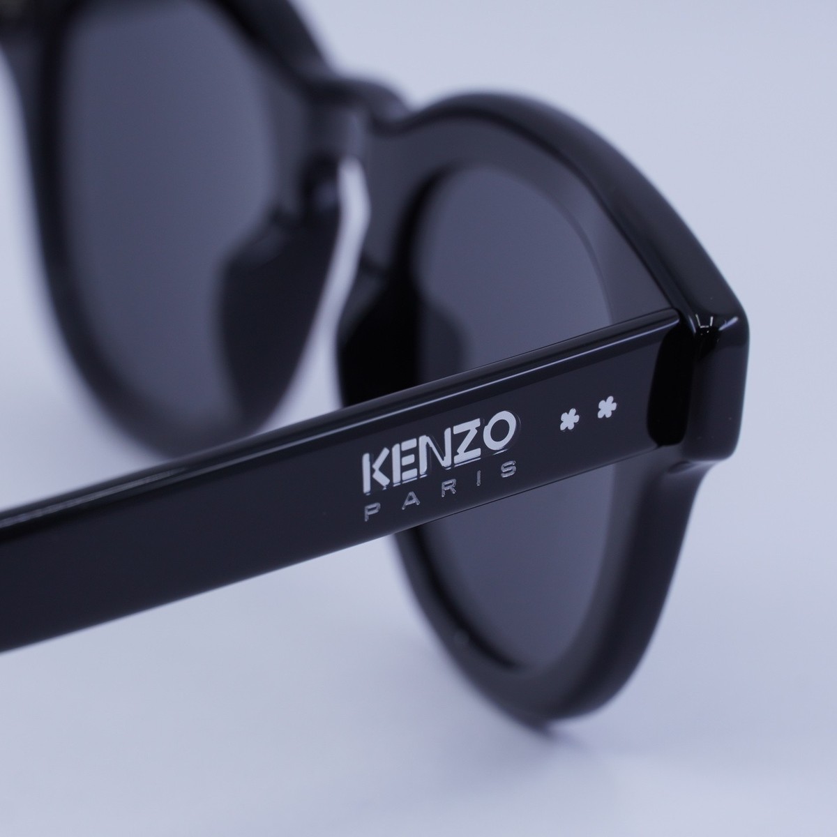 Kenzo KZ40163I 01A Shiny Black/Grey 48-23-145 Sunglasses New