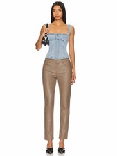 ARITZIA Wilfred Melina Vegan Leather in Shitake/Taupe SIZE 0 Retail 148
