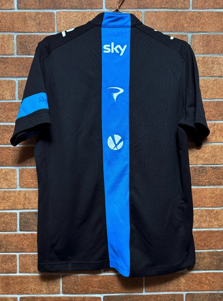 RAPHA SKY TEAM CYCLING BIKE JERSEY SHIRT BLACK PINARELLO JAGUAR FOX SIZE L - Image 4 of 4