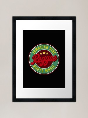 Jamaican Vibe Reggae Wurzeln Musik Fr gerahmtes Wandbild Poster Leinwanddruck Bild