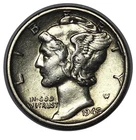 1942/1 Mercury Dime, Highly Coveted Choice XF++/AU RARE Key Date Mint ERROR!