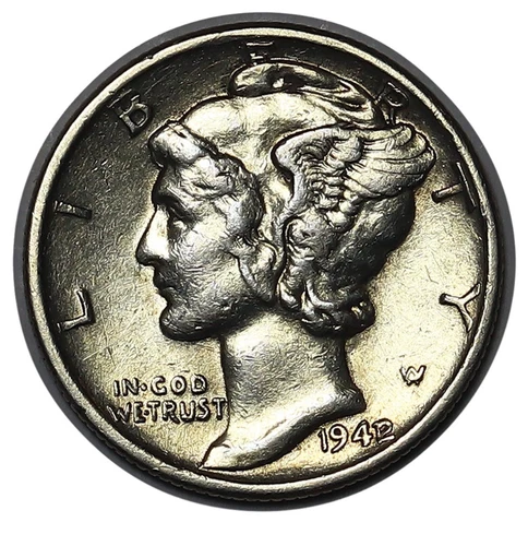 1942/1 Mercury Dime, Highly Coveted Choice XF++/AU RARE Key Date Mint ERROR!