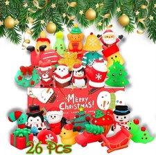 Squishy Toys, 26 Pack Christmas Squishies, Party Favors for Kids 4-8 8-12,... 