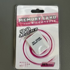 Memory Card For WII Console: 32MB-507 Blocks NEW 