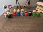 Vintage Fisher Price Little People Lot Of 8 characters figures