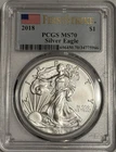 2018 American Silver Eagle PCGS MS70 First Strike