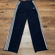 Vintage Adidas Navy Blue Track Pants Womens Small Y2K Climalite 3-Stripe 06/02