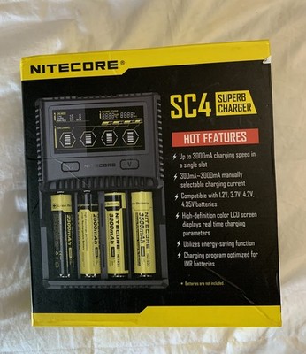 Nitecore Charger  4-Slot Charger With Efest Charger & 13 Rechargeable Batteries!