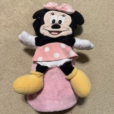 Disney Parks Minnie Mouse Security Blanket Folding 3D Baby Blanket Pink Black