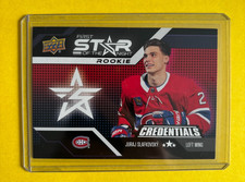 Juraj Slafkovsky 2022-23 Credentials First Star of the Night RC #1SR-3 Canadiens