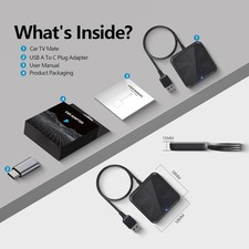 Wireless Carplay Adapter, Android Auto Adapter 2025 Carplay, Plug and Play