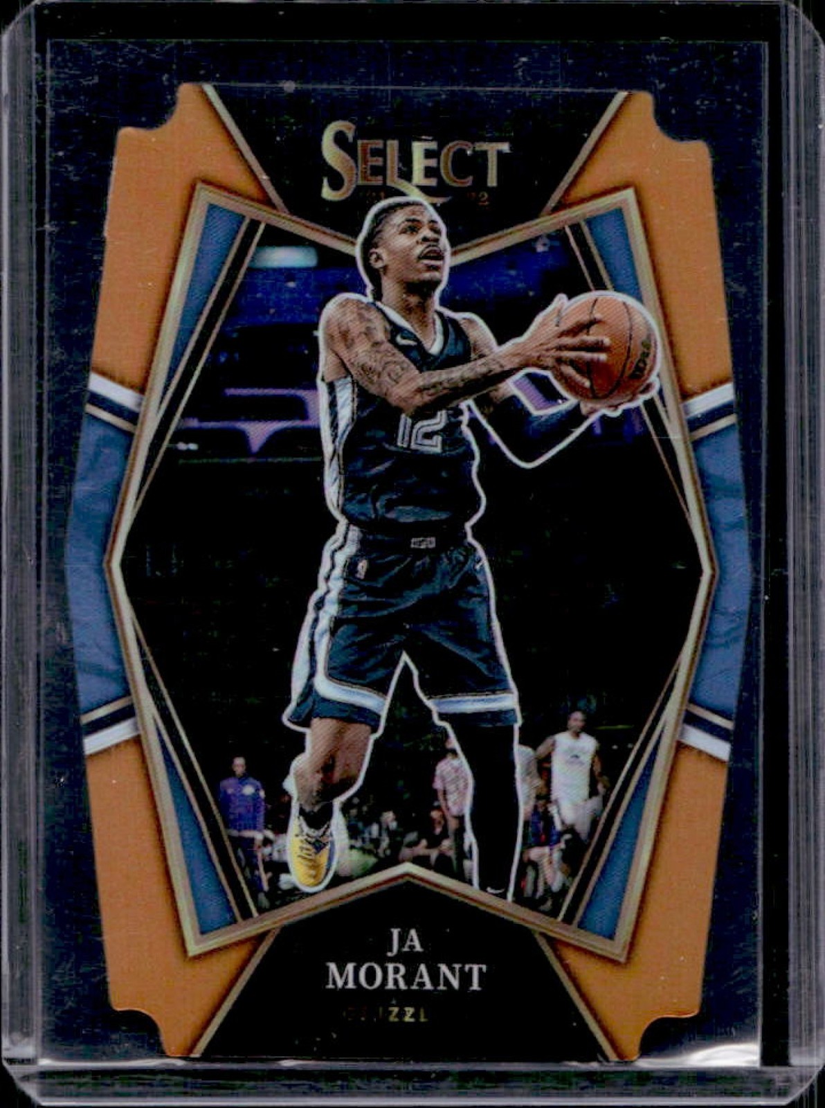 2021-22 Select Ja Morant Orange Prizm Die Cut Premier #63/65 Grizzlies