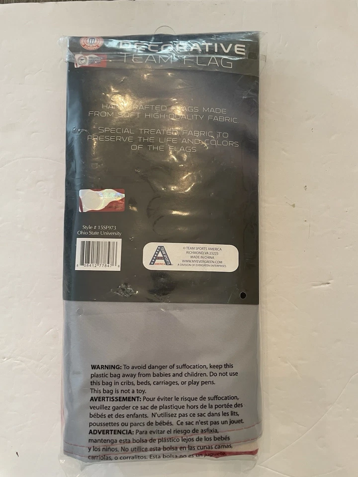 Ohio State Buckeyes  28 x 44 Inch Double Sided Vertical House Flag.  NEW - Image 3 of 3