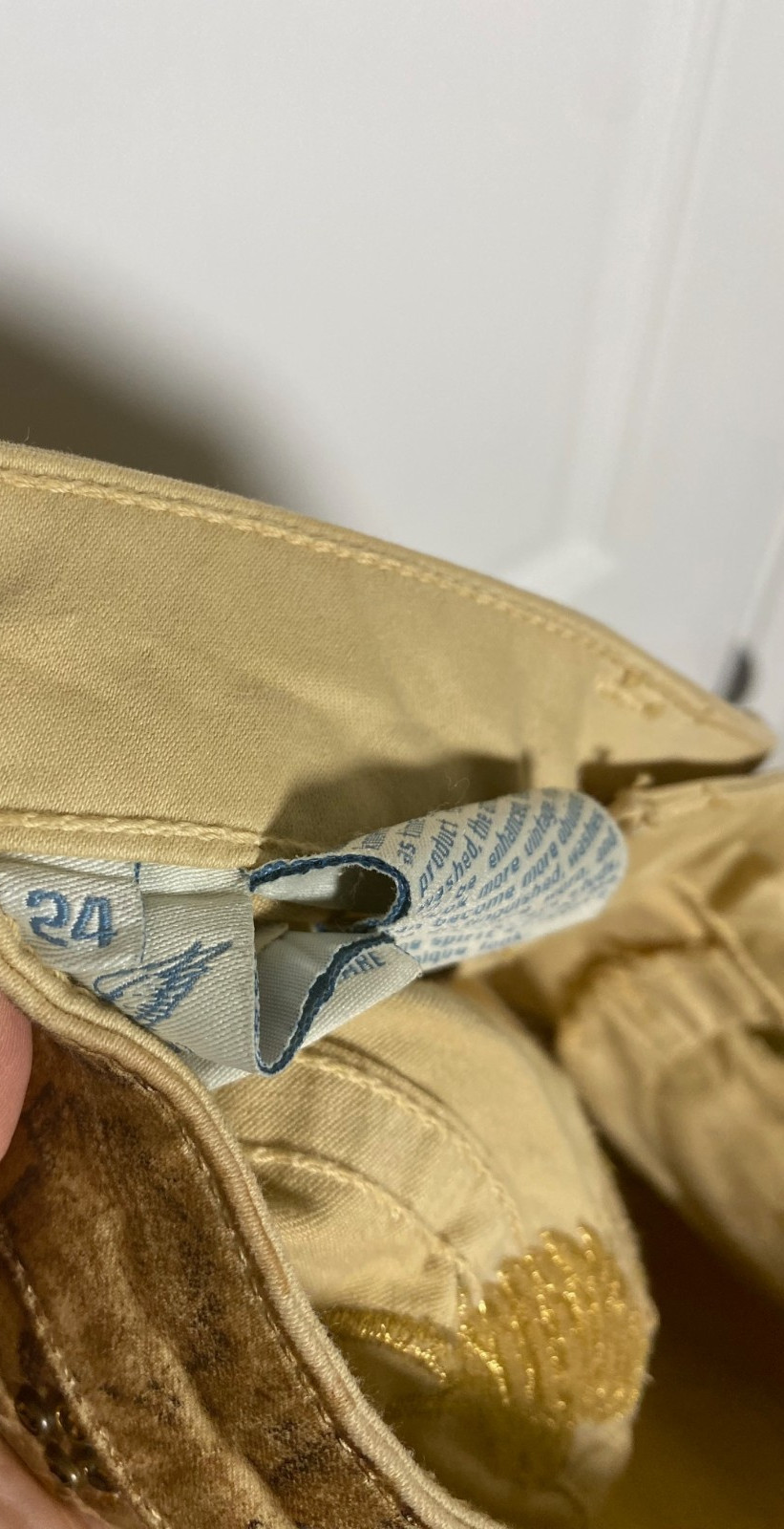 ROBIN'S Jeans Gold Snake Python Print Rhinestone … - image 9