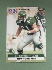 Jeff Criswell 1991 Pro Set New York Jets #245 BB877