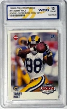 Torry Holt 1999-00 Collectors Edge SBXXIV Rookie Card #R-6- WCG Graded 10 Get MT
