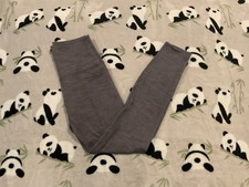 Lululemon Womens 4 Pants Gray High Rise Leggings Athleisure Stretch Yoga Gym