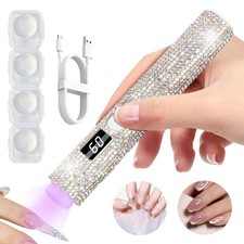 Handheld UV Light for Gel Nails Glitter Mini Light Cordless Portable Nail Lamp