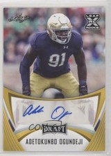 2021 Leaf Draft Auto Gold Adetokunbo Ogundeji #BA-AO1 Auto 11wy