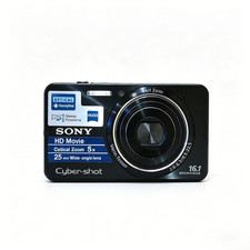Used Sony Cyber-shot W570 5x Zoom HD Video Fully Tested Working Camera