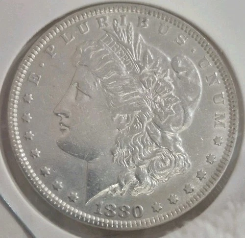 1880-P AU/UNC Morgan Silver Dollar NO~RESERVE~From My Private Collection~ #1707