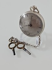 Antike Spindeluhr Spindel Taschenuhr Pocket Watch -SPZ8