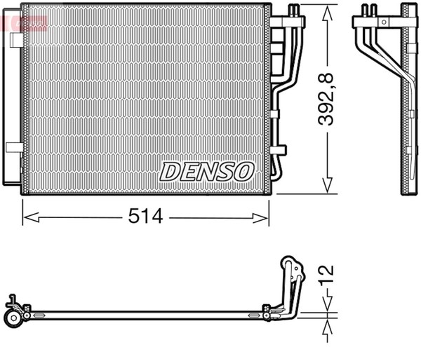 Kondensator Klimaanlage Denso DCN41014 FüR Hyundai SW CEE PRO ED KIA FD I30 Crdi-image