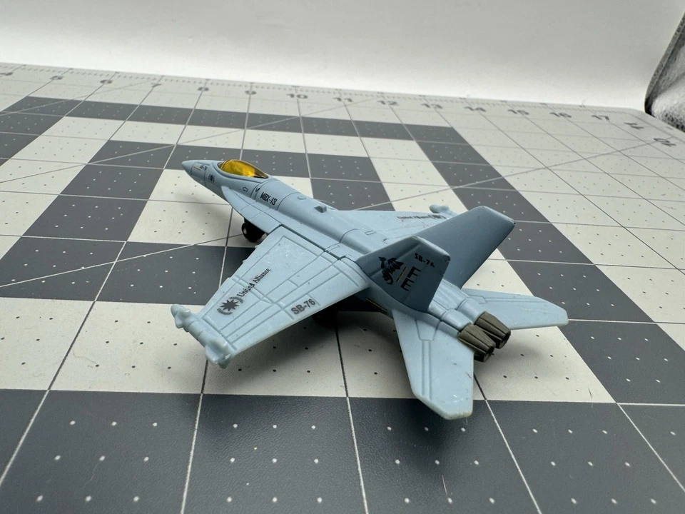 Matchbox SB-76 Super Hornet Diecast Jet Avión Juguete Avión Azul Militar Foto 2 de 4