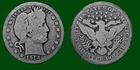 1914 Barber Junk Silver Quarter Well Worn Circulated Poor-Good Condition