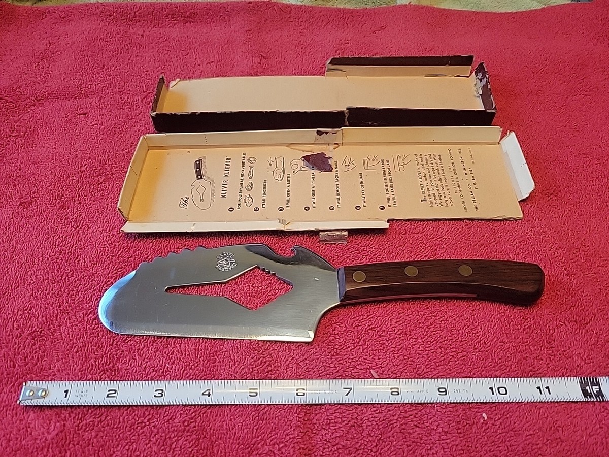 Klever Kleever Multi-Purpose Cleaver Knife Mid Century Original