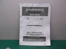 Jumpking trampolines users guide only for model JK1015RCBHFTCT